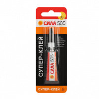 Супер-клей СИЛА 505 (универсальный, прозрачный), 3 гр., лента BL-12