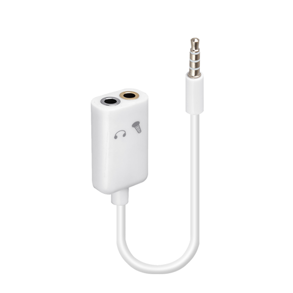 Кабель AUX 2в1 для наушников и микрофона KY-39 (UG) Jack 3,5мм, длина 20см