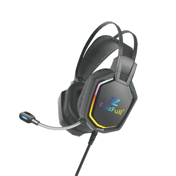 Игровая гарнитура FAIZFULL FB52 USB HD с шумоподавления RGB подсветка Игровая гарнитура FAIZFULL FB52 USB HD с шумоподавления RGB подсветка