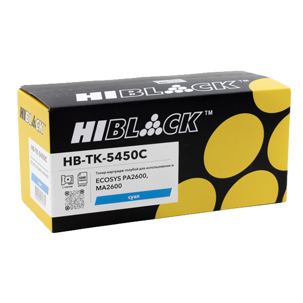 Тонер- картридж HI-BLACK (HB-TK-5450C) для Kyocera ECOSYS PA2600/MA2600, C, 3,2K