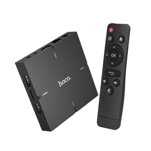 Приставка-TV android smart 4K HOCO DQ06 4K/RAM-2GB/ROM-16GB черная