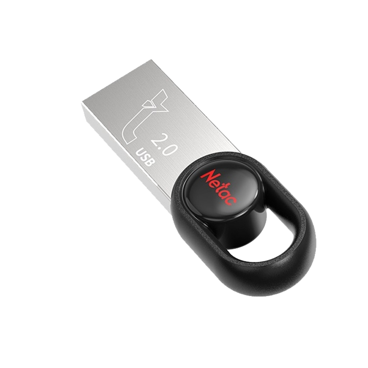 USB 2.0 накопитель NETAC 32GB UM2 серебристый/черный