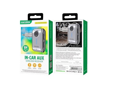 Ресивер KAKUSIGA KSC-1182, пластик, Bluetooth, AUX, TF, микрофон, цвет: чёрный