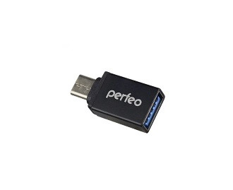 Переходник OTG на Type-C c OTG, 3.0 Perfeo (PF-VI-O006 Black) чёрный