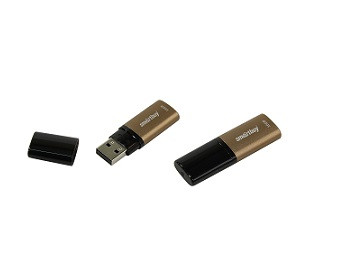 USB 2.0  накопитель SMARTBUY 16GB X-Cut  коричневый (SB16GBXC-BR)