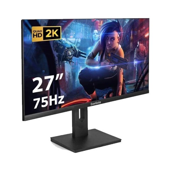 Монитор 27" EXEGATE ES2707TA IPS 2560x1440, 75 Гц, 1 мс, 16:9, 250 кд/м2, 1xHDMI, 1хDP, 1x3.5 мм Монитор 27" EXEGATE ES2707TA IPS 2560x1440, 75 Гц, 1 мс, 16:9, 250 кд/м2, 1xHDMI, 1хDP, 1x3.5 мм