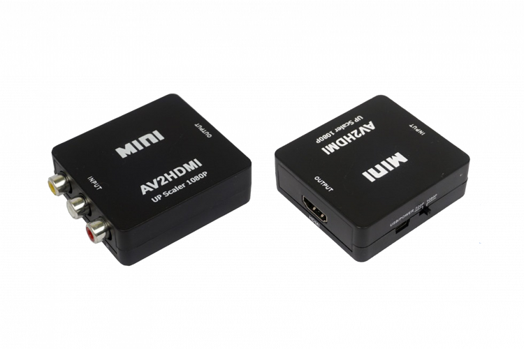Адаптер H124 Mini AV2HDMI 1080p Converter to 3 rca