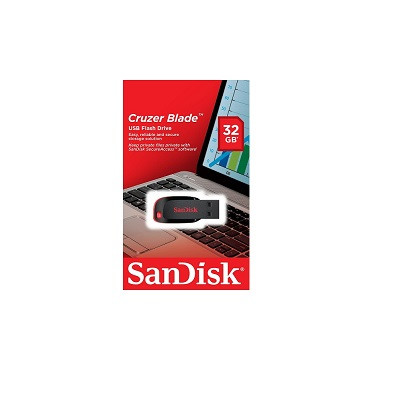 USB 2.0 накопитель SANDISK 32GB Cruzer Blade (SDCZ50-032G-B35)