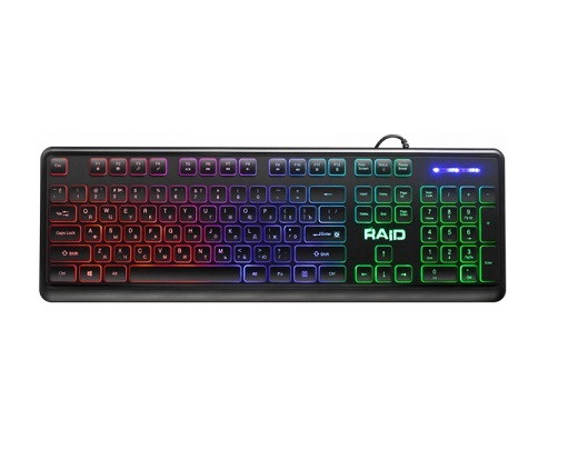 Клавиатура проводная с подсветкой DEFENDER Raid GK-778DL RU, Rainbow,104 кнопки