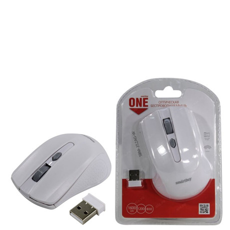 Мышь беспроводная SMARTBUY ONE 352, белая