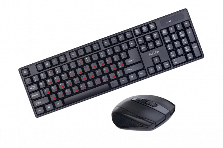 Беспроводной комплект клавиатура + мышь PERFEO UNITE, 1000-1200-1600 DPI