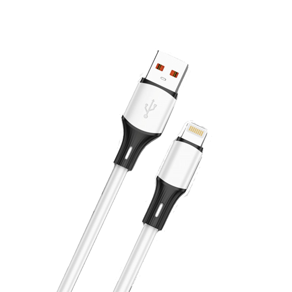 Кабель USB - LIGHTNING, 8 pin, DS79 5А Силиконовый кабель 1м.