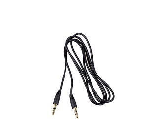 Кабель AUX, Jack 3,5mm(m) - Jack 3,5mm(m)  1.5 м, круглый, гелевый, цвет: черный