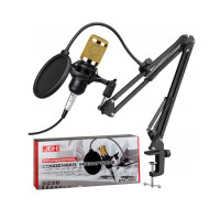 Конденсаторный студийный микрофон studio BM800 JBH Золото с черным