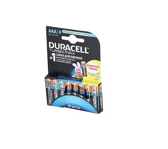 Батарейки DURACELL LR 03-8 BL TURBO NEW (80)