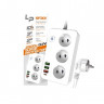 Сетевой фильтр-удлинитель LP SF301 3р 3USB A+C Gan 45W / 10А 2500W 2м (white) Сетевой фильтр-удлинитель LP SF301 3р 3USB A+C Gan 45W / 10А 2500W 2м (white)
