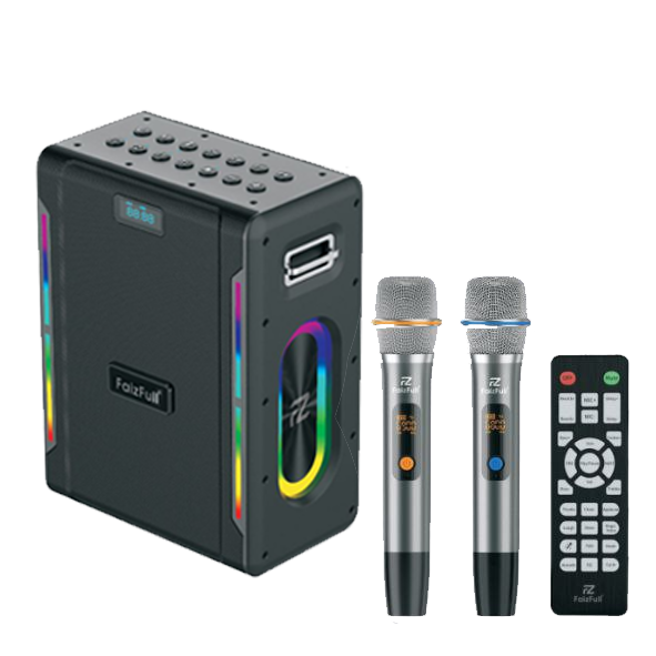 Колонка портативная FAIZFULL FK320 200W IPX5 BT5.3 TWS Цифровой дисплей (Караоке+RGB ) Колонка портативная FAIZFULL FK320 200W IPX5 BT5.3 TWS Цифровой дисплей (Караоке+RGB )