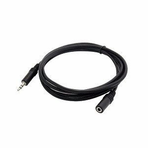 Кабель AUX, Jack 3,5mm(m) - Jack 3,5mm(f)  JD-26, 1.5м, (Удлинитель), цвет: черный