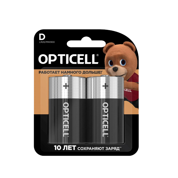 Батарейки OPTICELL BASIC LR20 BL2