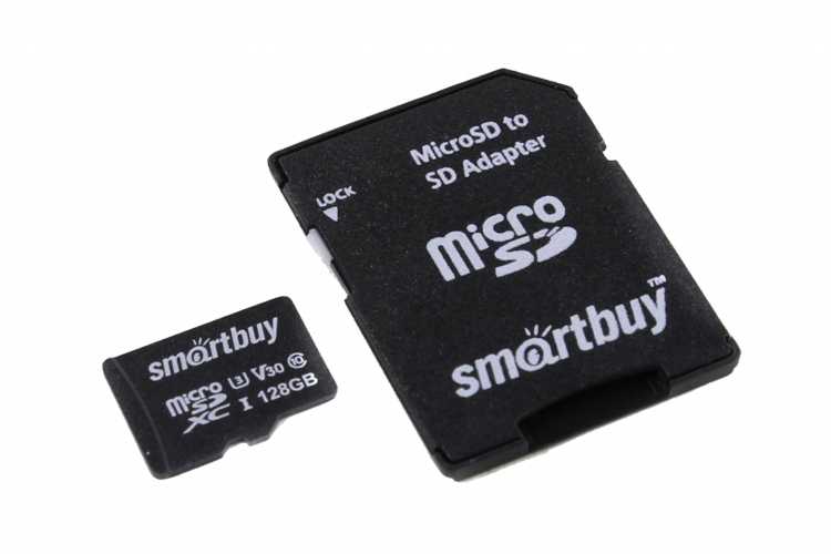 Карта памяти MicroSD 32GB SMARTBUY Class 10 (с адаптером SD)