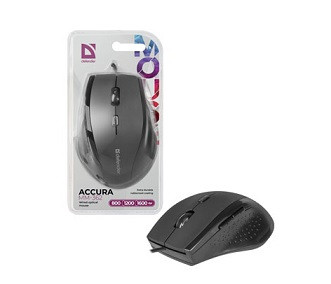 Мышь проводная DEFENDER, Accura MM-362, черный, USB, 6 кнопок, 800-1600 dpi Мышь проводная DEFENDER, Accura MM-362, черный, USB, 6 кнопок, 800-1600 dpi