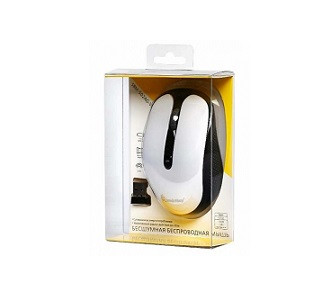 Мышь беспроводная беззвучная SMARTBUY 502 белая (SBM-502AG-W)