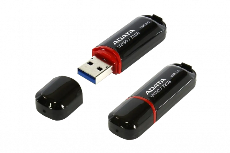 USB 3.0  накопитель A-DATA 32GB UV150 черный 90/20 МБ/с