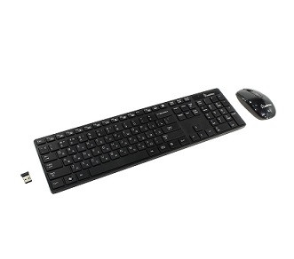 Беспроводной комплект клавиатура + мышь SMARTBUY, 215318AG-К Black