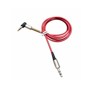 Кабель AUX, Jack 3,5mm(m) - Jack 3,5mm(m) 1.0м, круглый, силикон, боковой, цвет: черный