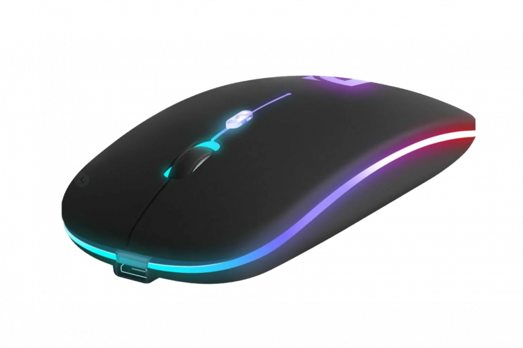 Мышь беспроводная DEFENDER оптич.Touch MM-997 черн,2.4+BT,RGB,500mAh,бесшумн
