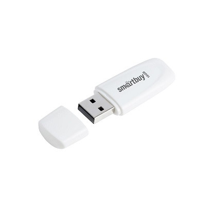 USB 2.0 накопитель SMARTBUY 16GB Scout, белый