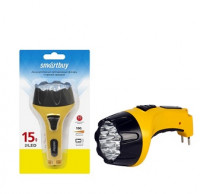 Фонарь SMARTBUY SBF-85-Y, жёлтый, аккум-ный, 15LED, 4V 0.8Ah, ЗУ 220V (SBF-85-Y)