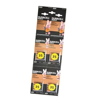Батарейки DURACELL LR03/(4x4)BL MN2400 Отрывной (DR LR03/16BL ОТРЫВ)