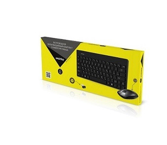 Беспроводной комплект клавиатура + мышь SMARTBUY, 220349AG черный (SBC-220349AG-K)