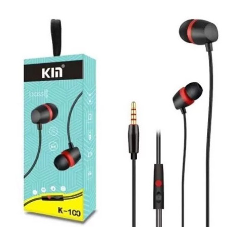 Наушники с микрофоном KiN K-100 черная
