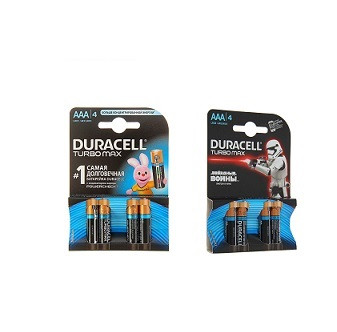 Батарейки DURACELL LR03/4BL TURBOMAX (EU) (10978) (DR LR03/4BL TM EU)