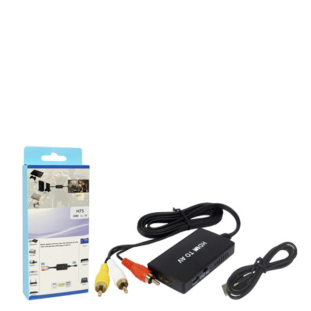 Кабель конвертер HDMI to AV (H75 )
