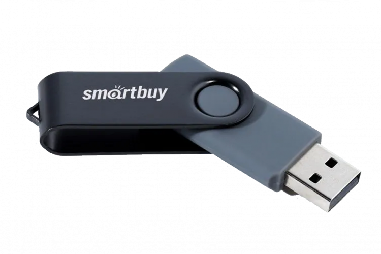 USB 2.0 накопитель SMARTBUY 16GB Twist, чёрный