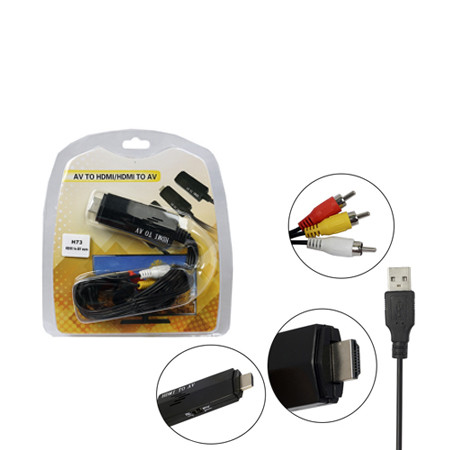 Кабель конвертер HDMI to AV euro composite H73