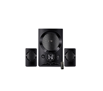 Колонки PERFEO, MODERN мощн 15Вт+10х2Вт, Bluetooth, AUX, FM, USB/SD, ПДУ, чёрн (PF-3312)