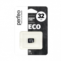 Карта памяти MicroSD 32GB PERFEO High-Capacity (Class 10) w/o Adapter economy series