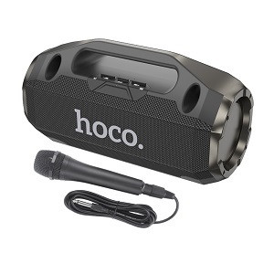 Колонка портативная HOCO, HA3, Drum series, Bluetooth, цвет: чёрный