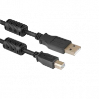Кабель USB 2.0 A — B (для принтера-сканера) DL49 с фильтром 10м (Black)