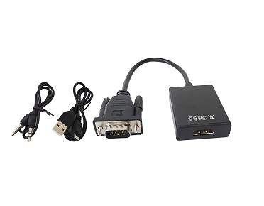 Адаптер VGA to HDMI +AV +Micro 5138 (Black) Адаптер VGA to HDMI +AV +Micro 5138 (Black)