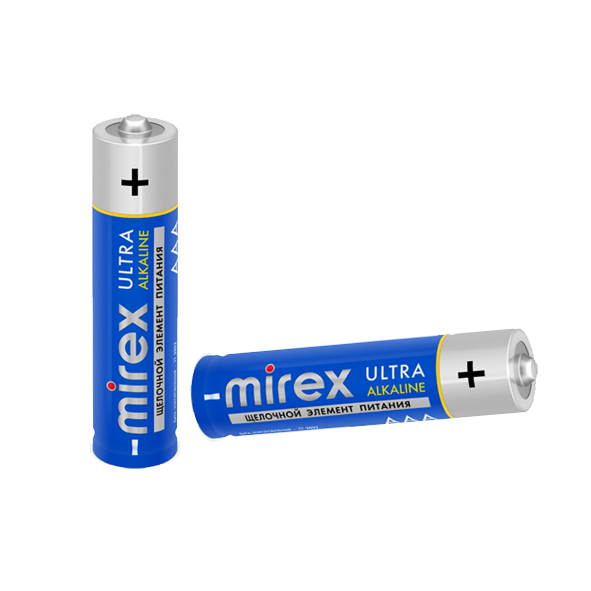 Батарейки MIREX LR03 / AAA 1,5V  2 шт (2/24/480), ecopack