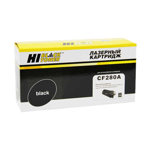 Тонер- картридж HI-BLACK (HB-CF280A) для HP LJ Pro 400 M401/Pro 400 MFP M425, 2,7K