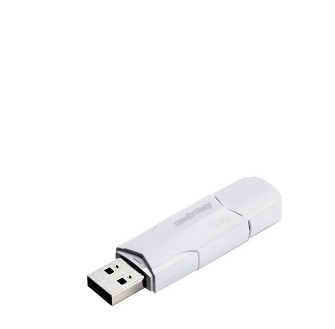 USB 2.0  накопитель SMARTBUY 4GB Clue белый