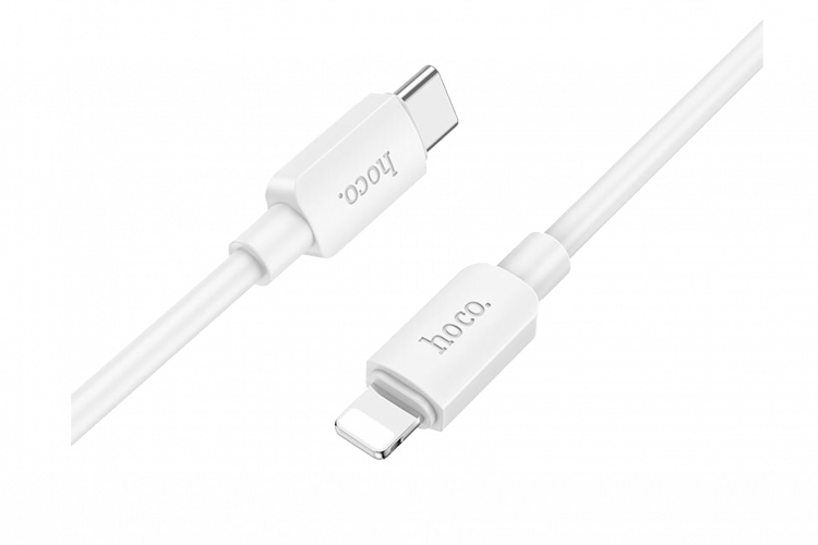 Кабель Type-C - 8 pin HOCO X96 Hyper, 1.0м, PD20Вт, 3.0А, цвет: белый