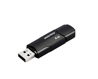 USB 2.0  накопитель SMARTBUY 4GB Clue чёрный