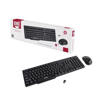 Беспроводной комплект клавиатура + мышь SMARTBUY, ONE черный (SBC-236374AG-K)